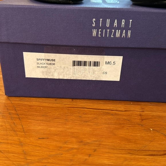 Stuart Weitzman Spiffymuse black suede booties. Size 6 1/2 - Picture 2 of 7
